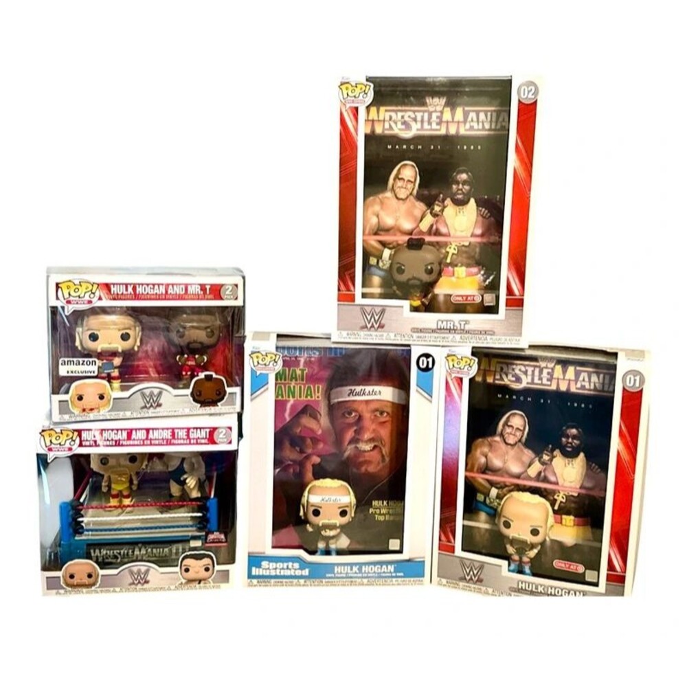 Hulk Hogan, Mr. T, Andre The Giant Funko Pop Bundle